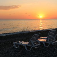 Осенний вечер на пляже :: Ольга Осенний вечер на пляже :: Ольга