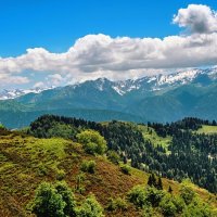 Вид с кресельной канатки Эдельвейс :: Mikhail Irtyshskiy Вид с кресельной канатки Эдельвейс :: Mikhail Irtyshskiy