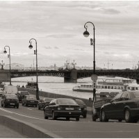 My magic Petersburg_00193. Дворцовая наб., Прачечный мост с видом на Троицкий мост :: Станислав Лебединский