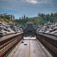 Мосты фэнъюй, или мосты ветра и дождя народности дун в Гуйчжоу :: Дмитрий 