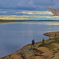 Осенью на реке Обь.Рыбаки! :: Владимир 