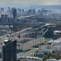 Вид на Поклонную гору с небоскреба Москва-Сити :: <<< Наташа >>> Вид на Поклонную гору с небоскреба Москва-Сити :: <<< Наташа >>>