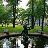 Питер. Никольский сад. Фонтан... :: Игорь Тельцов