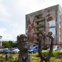 Памятник букве ȍ - одной из основных букв коми-пермяцкого алфавита :: Gen 