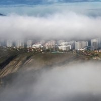 Город в тумане :: Марина Фомина.