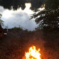 Вечер у костра :: Ольга