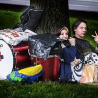 Барабанщики на привале. :: Александр Барабанщики на привале. :: Александр