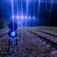 а что означает синий светофор на ж/д? :: Артём 