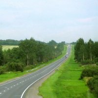 Автодорога А-114 (Вологда — Новая Ладога) в районе деревни Кошта :: Александр Ильчевский Автодорога А-114 (Вологда — Новая Ладога) в районе деревни Кошта :: Александр Ильчевский
