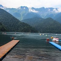 Озеро Рицца. :: Александр Турлин Озеро Рицца. :: Александр Турлин