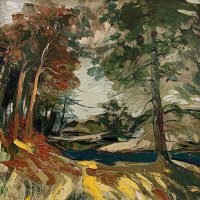 Бахарев В.М. Лесной пейзаж. 1989 год. :: Мария Васильева Бахарев В.М. Лесной пейзаж. 1989 год. :: Мария Васильева