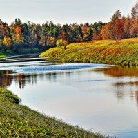 Осень позолотила берега протоки Девкина! :: Владимир Осень позолотила берега протоки Девкина! :: Владимир
