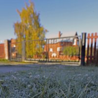 Лёд и пламя. Утро золотой осени... :: Владимир Хиль Лёд и пламя. Утро золотой осени... :: Владимир Хиль