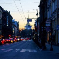 Вечер. Закат. Невский пр.. Адмиралтейство... :: Игорь Тельцов