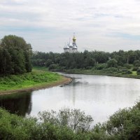 Река Вологда и Софийский собор :: Александр Ильчевский 