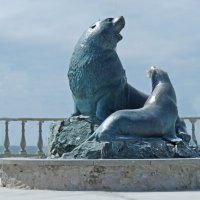 Памятник сивучам в Невельске. :: ИРЭН@ . Памятник сивучам в Невельске. :: ИРЭН@ .