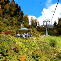 Горная осень (путешествие по открытой канатной дороге) :: Татьяна Лютаева