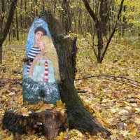 Парк осенний. Парочка :: Анна Воробьева