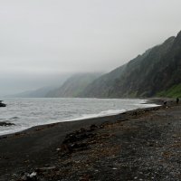 Чёрный песок. Залив Анива. Сахалин. :: Ирина Нафаня Чёрный песок. Залив Анива. Сахалин. :: Ирина Нафаня