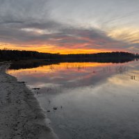 Огненное зеркало заката. :: Сергей Адигамов