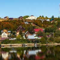 Осень на берегу Хохловки :: Дмитрий Печенкин
