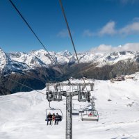 Канатная дорога на горе Мусса-Ачитара. Домбай. :: Дина Евсеева