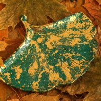 Подставка "Лист" из гипса :: Валерий Елистратов