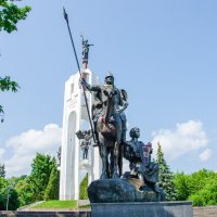 Александр Пересвет и гусляр Баян :: Галина Ложечникова