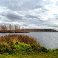 Ветрено на озере (репортаж из поездок по области). :: Милешкин Владимир Алексеевич Ветрено на озере (репортаж из поездок по области). :: Милешкин Владимир Алексеевич