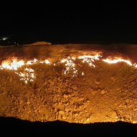 Горящий газовый кратер Дарваза, Туркменистан. :: unix (Илья Утропов)