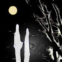 Два привиденья. С хеллоуином, друзья! Иллюстрация  к  стихам :: Фотогруппа Весна