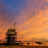 Креветочник на закате Атлантического океана :: Георгий А