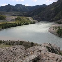 Слияние Чуи и Катуни :: Ольга Слияние Чуи и Катуни :: Ольга