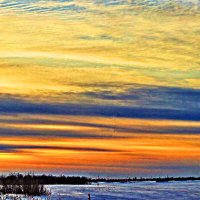 Декабрь..Чудесный зимний рассвет над Юганской Обью! :: Владимир 