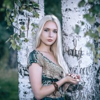 Девушка среди берез :: Сергей Винтовкин Девушка среди берез :: Сергей Винтовкин