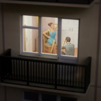 "Вот и окна в сумерках зажглись..." :: Дмитрий И_