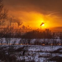 Огненный закат :: Владимир Кириченко