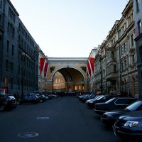 Вечер. Главный штаб. Триумфальная арка. Вид с Невского пр.. :: Игорь Тельцов