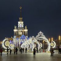 Вечерняя ВДНХ, Главный павильон :: <<< Наташа >>>