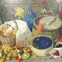 Наливайко Н.В. Дары леса. 1998 год. :: Мария Васильева