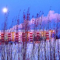 Январь...Новогодняя луна над городом! :: Владимир 