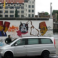 Вдоль Берлинской стены, на автобусе. :: Владимир Драгунский Вдоль Берлинской стены, на автобусе. :: Владимир Драгунский