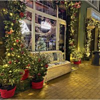 Новый год у книжной лавки. :: Валерия Комова Новый год у книжной лавки. :: Валерия Комова