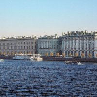 Главный музейный комплекс. Вид с Дворцового моста :: Фотогруппа Весна Главный музейный комплекс. Вид с Дворцового моста :: Фотогруппа Весна