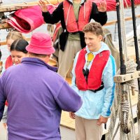 Тимофей на шхуне. :: Александр Владимирович Никитенко Тимофей на шхуне. :: Александр Владимирович Никитенко