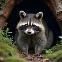 Милый енот. :: Татьяна Бравая Милый енот. :: Татьяна Бравая