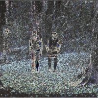 ДВОЕ ВЫШЛИ ИЗ ЛЕСА-лредновогодняя шутка... :: Elvira E. 