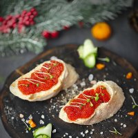 Бутерброды   с икрой. Фуд фото :: Тамара Нижельская