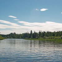 Облака над рекой. :: ВикТор Быстров Облака над рекой. :: ВикТор Быстров