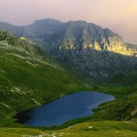 Рассвет над озером Кяфар :: Сергей Сабешкин